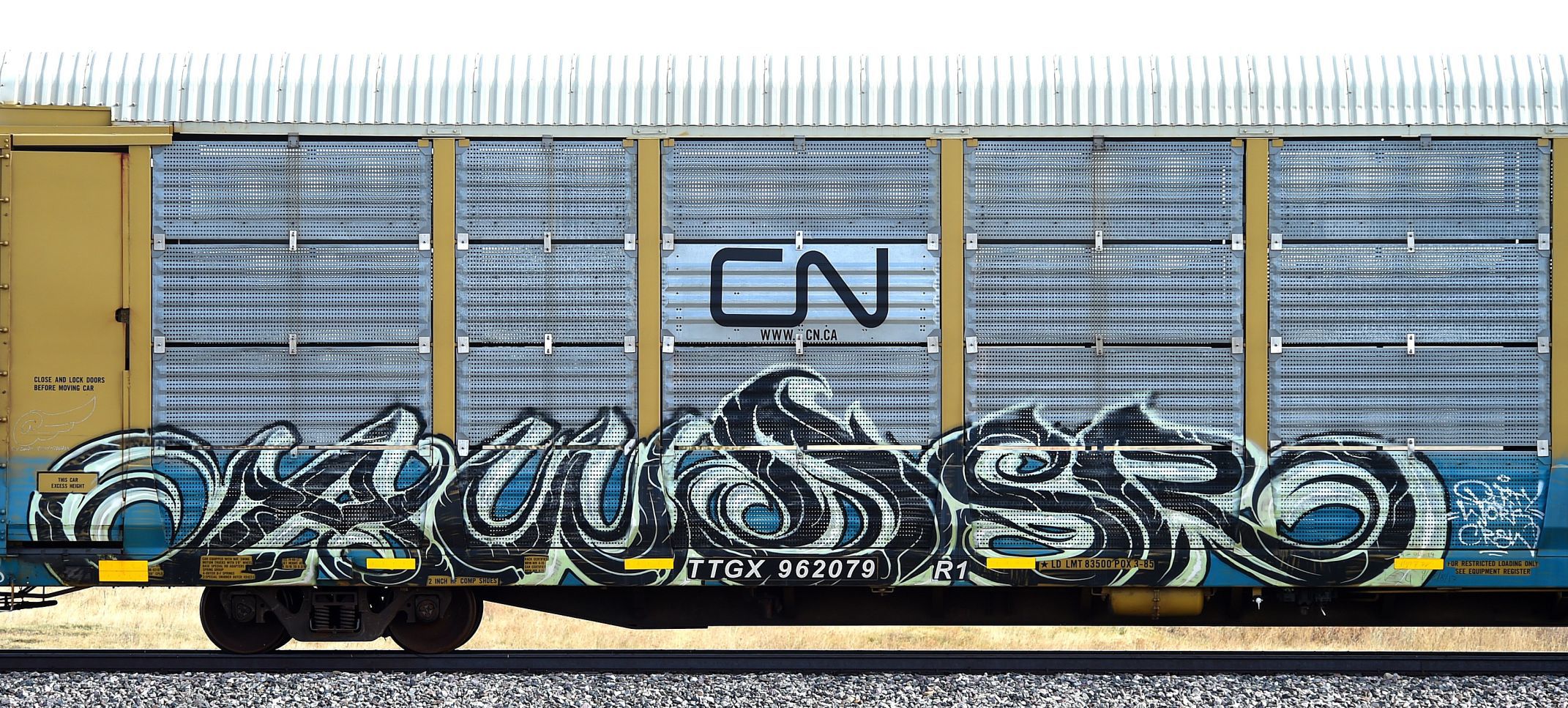 Graffiti rail cars